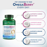 Purity Products OmegaBerry Omega-3 Fish Oil 1250mg softgel with berry blend