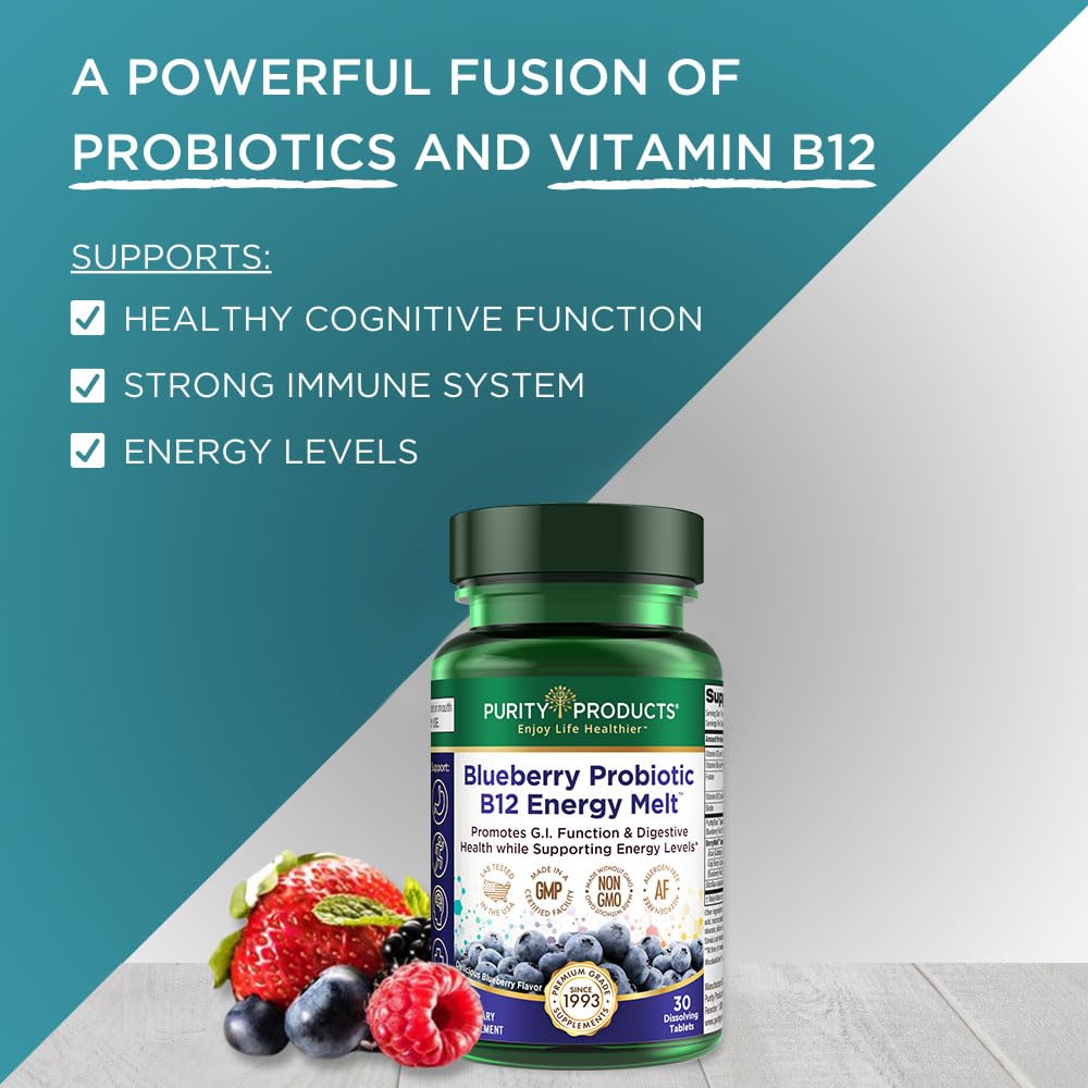 Purity Products Probiotic Energy Melt B12 close-up
