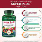 Purity Products Super Reds Capsules showing capsule size