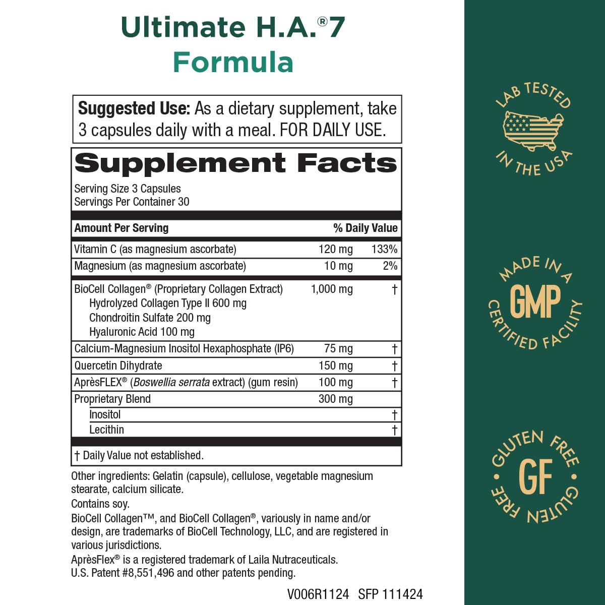 Purity Products Ultimate H.A. 7 Collagen Supplement capsules close-up