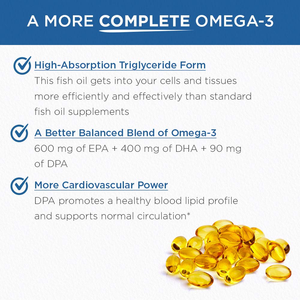 Purity Products Ultra-Pure Omega-3 Fish Oil back view with ingredient list