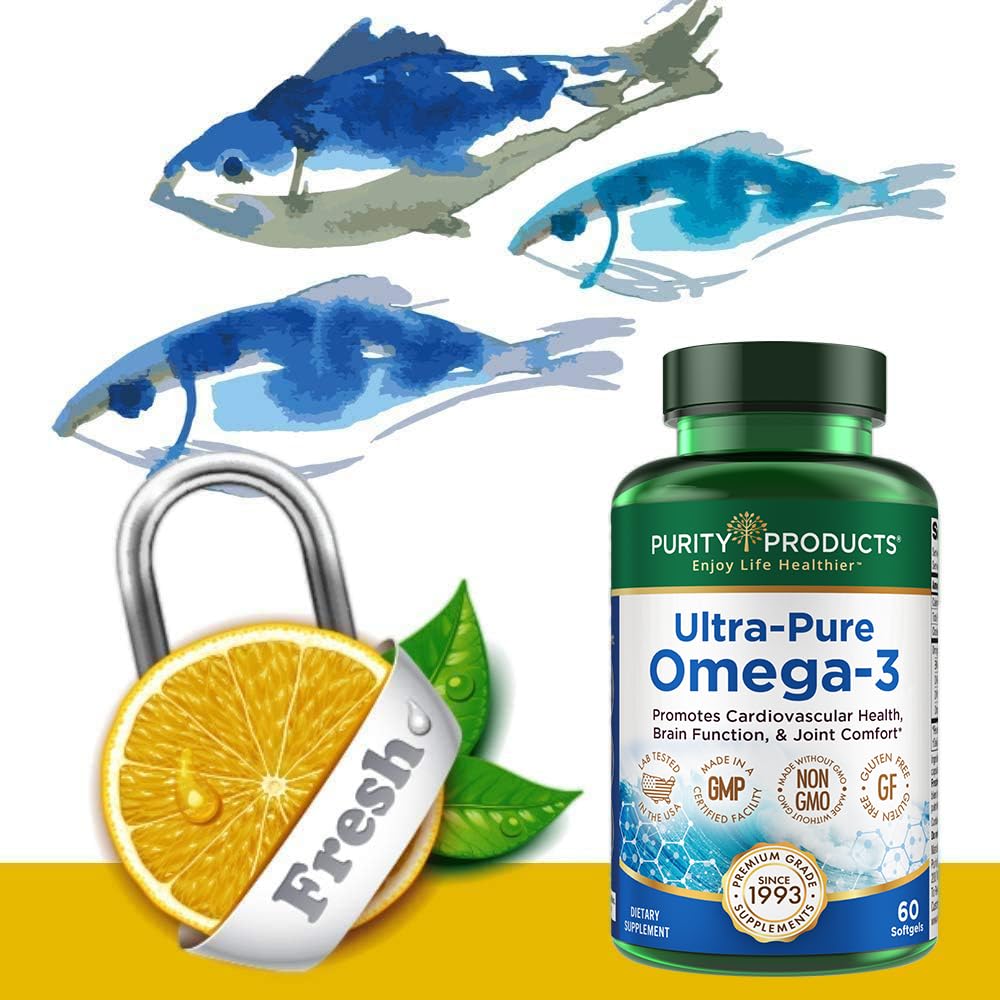 Purity Products Ultra-Pure Omega-3 Fish Oil in a lifestyle setting