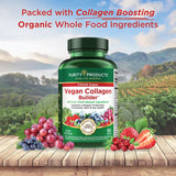 Purity Products Vegan Collagen Builder 136g bottle side view