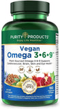 Purity Products Vegan Omega 3-6-9 Supplement front view