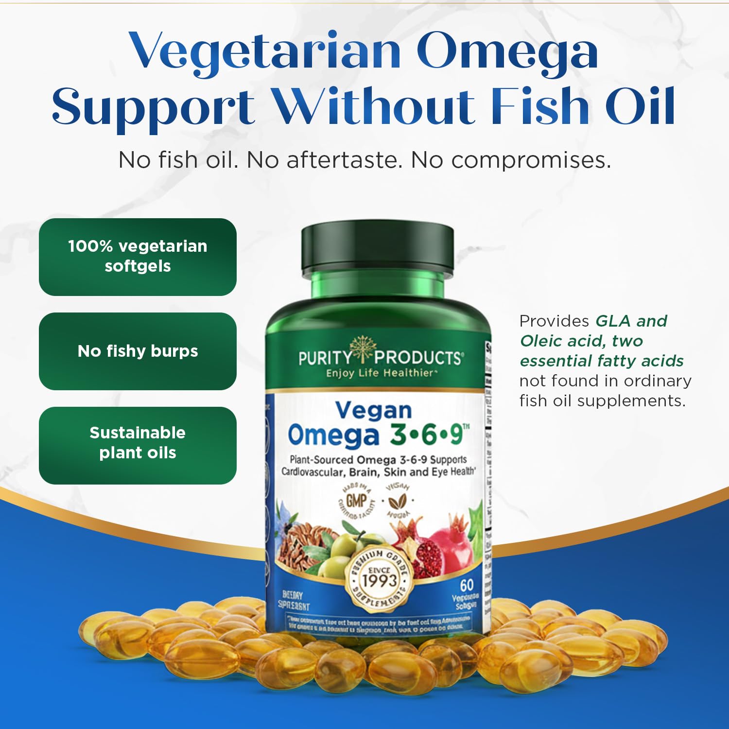 Purity Products Vegan Omega 3-6-9 Supplement lifestyle scene