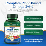 Purity Products Vegan Omega 3-6-9 Supplement softgel close-up