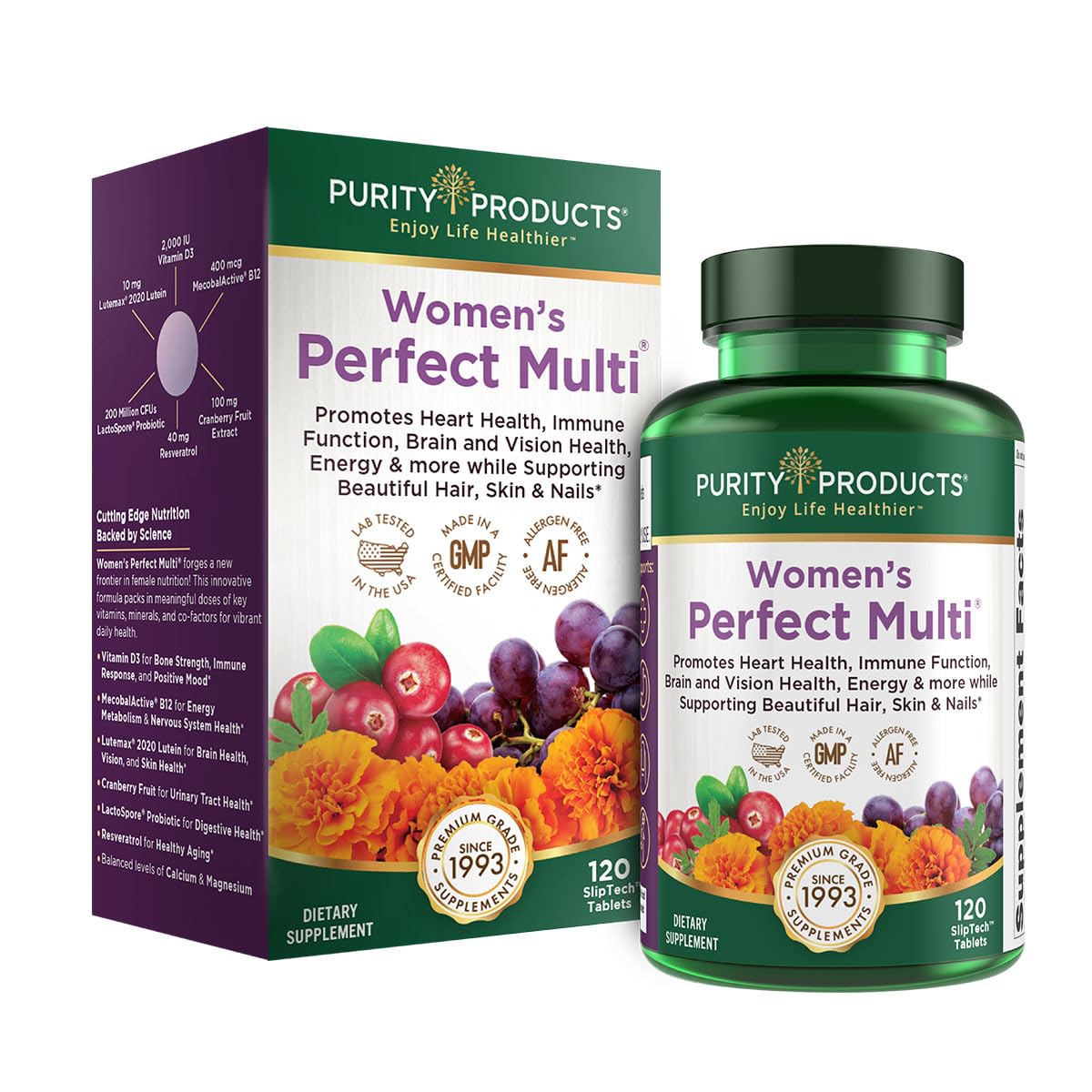 Purity Products Women’s Perfect Multi front view with packaging