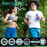 Purity's Best Magnesium 4-in-1 Complex 300mg bottle with measuring spoon