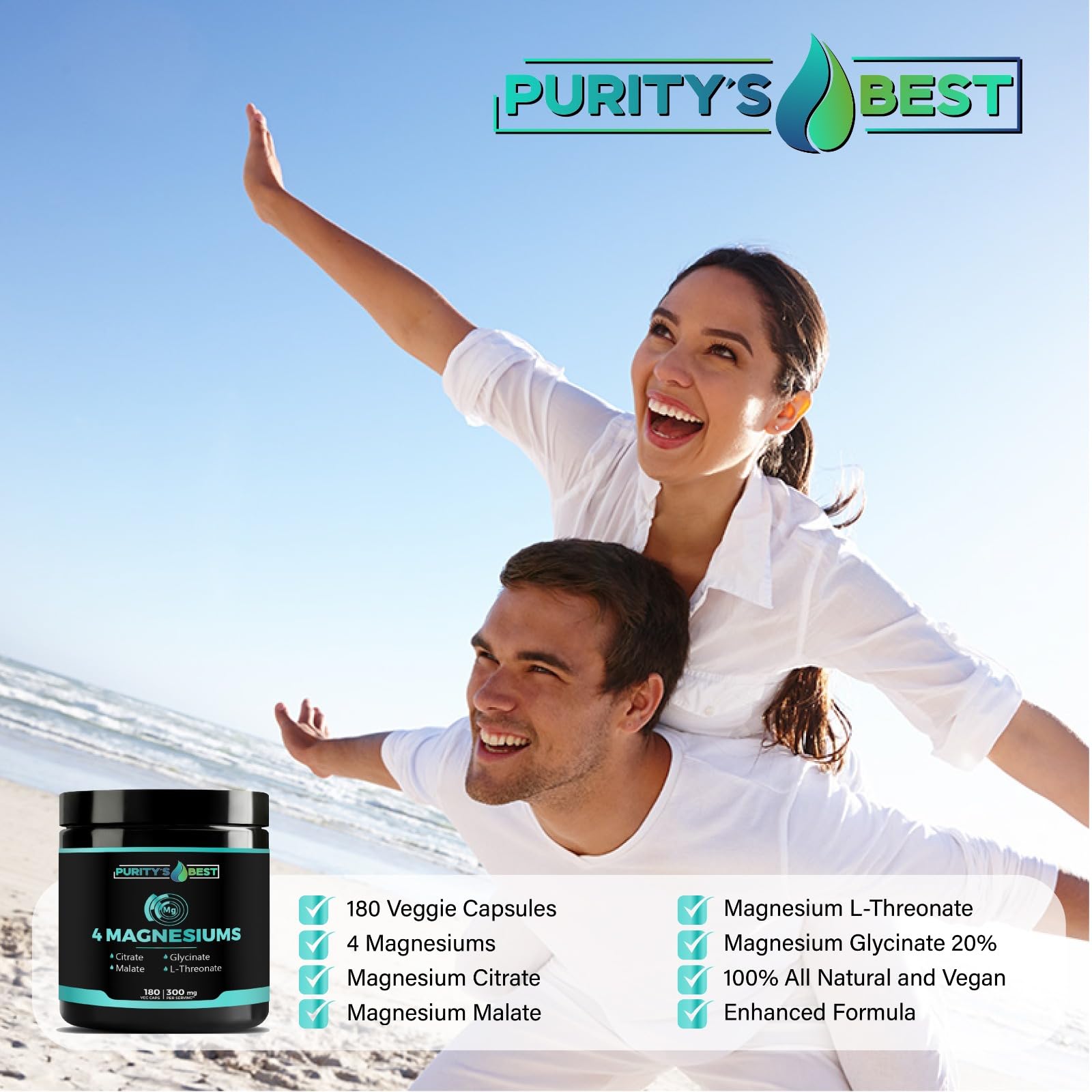 Purity's Best Magnesium 4-in-1 Complex label detail
