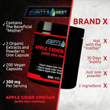 Purity's Best Organic ACV Capsules with fresh apples