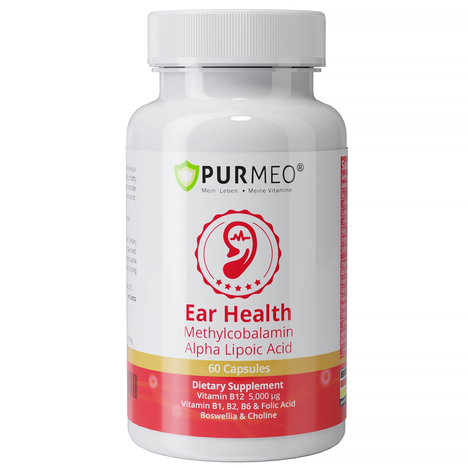 purmeo Alpha Lipoic Acid Supplement bottle front view