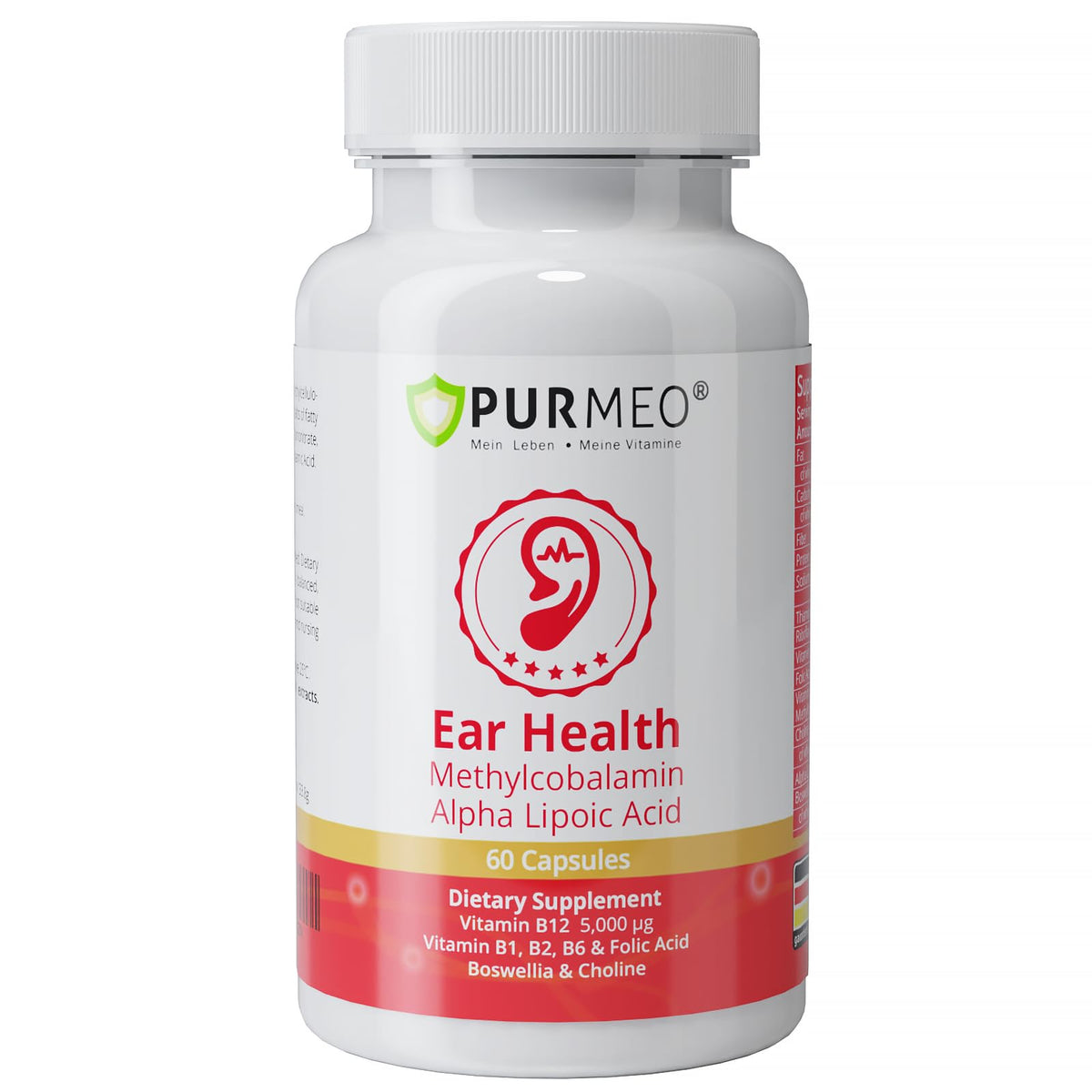 purmeo Alpha Lipoic Acid Supplement bottle front view