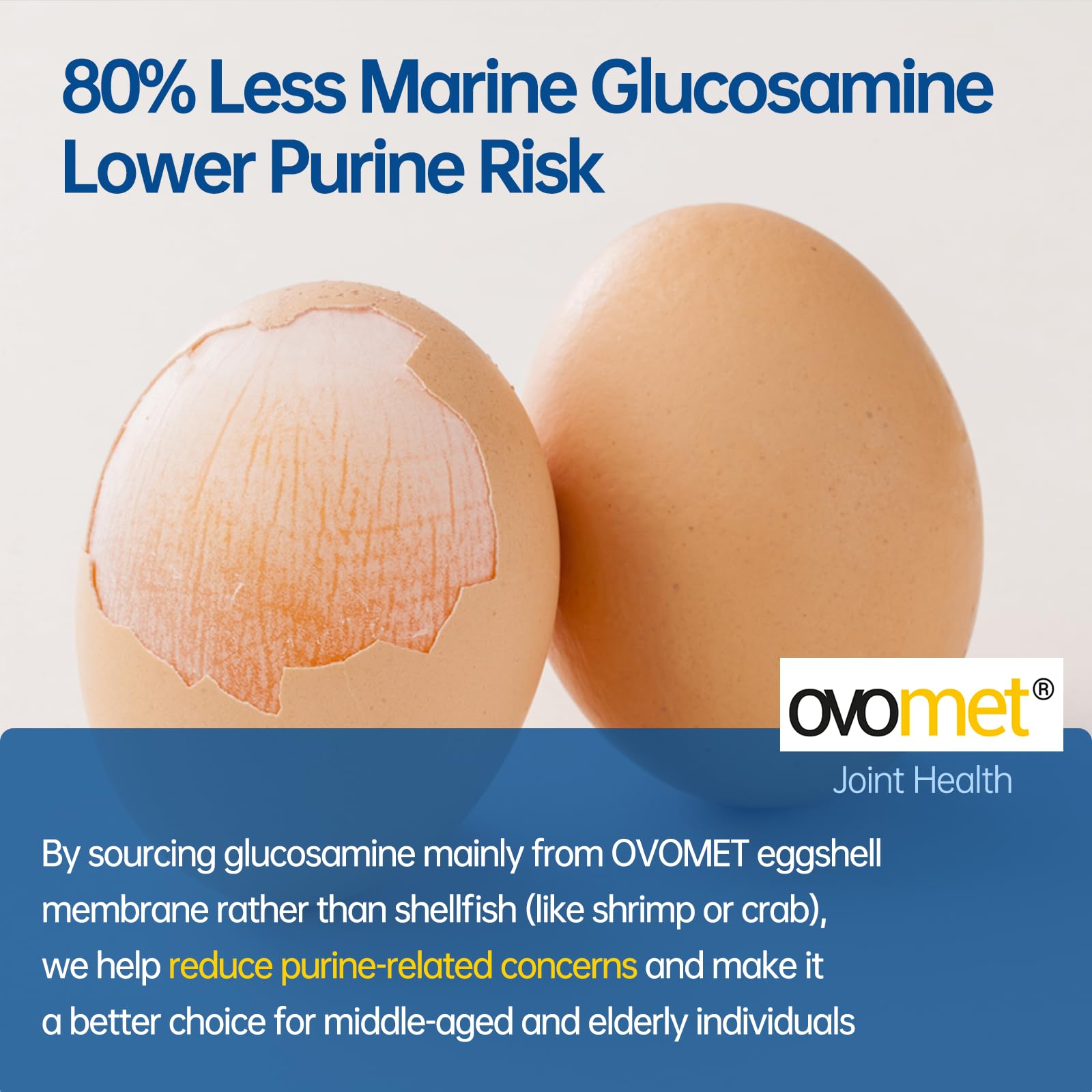 purmeo Glucosamine Supplement 200mg OVOMET packaging