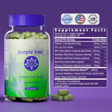 purple tree Happy Liver Daily bottle with capsules