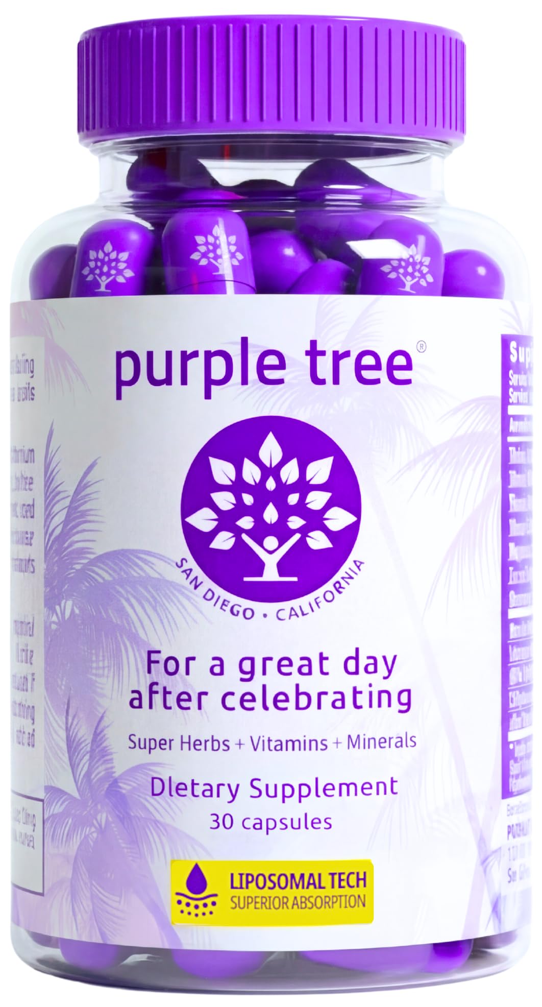 Purple Tree Milk Thistle supplement bottle front view