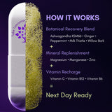 Purple Tree Next Day Multivitamins back view with ingredient list