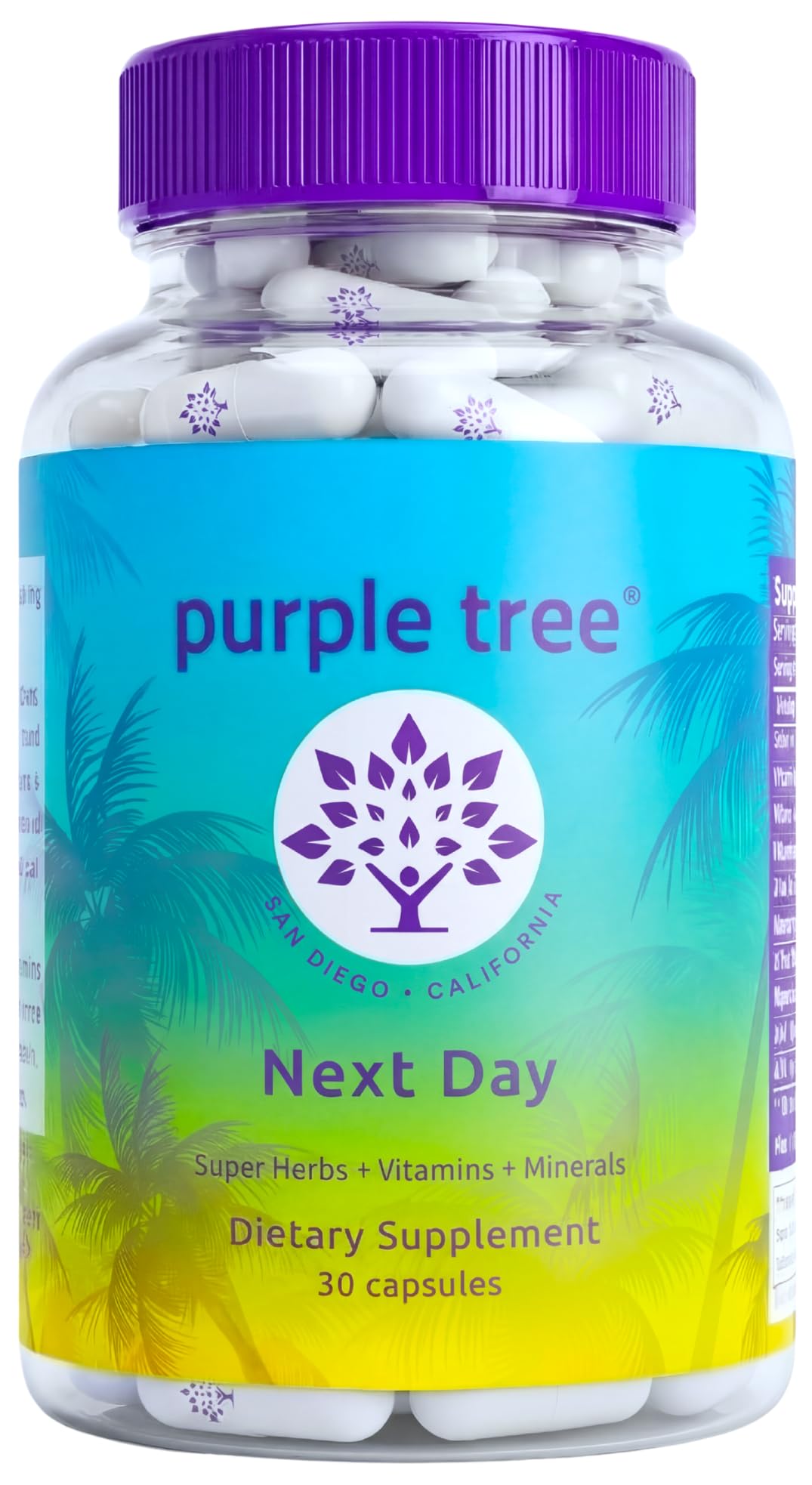 Purple Tree Next Day Multivitamins front view with packaging