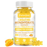 Putaojun Creatine Gummies jar front view with mango flavour