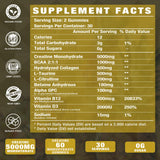 Putaojun Creatine Gummies with natural mango juice ingredients