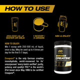 PVL Creatine Monohydrate Powder 410g back view