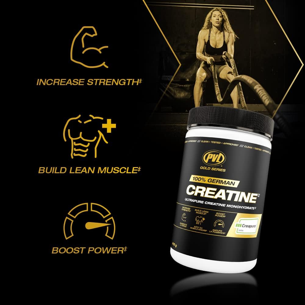 PVL Creatine Monohydrate Powder 410g nutrition label