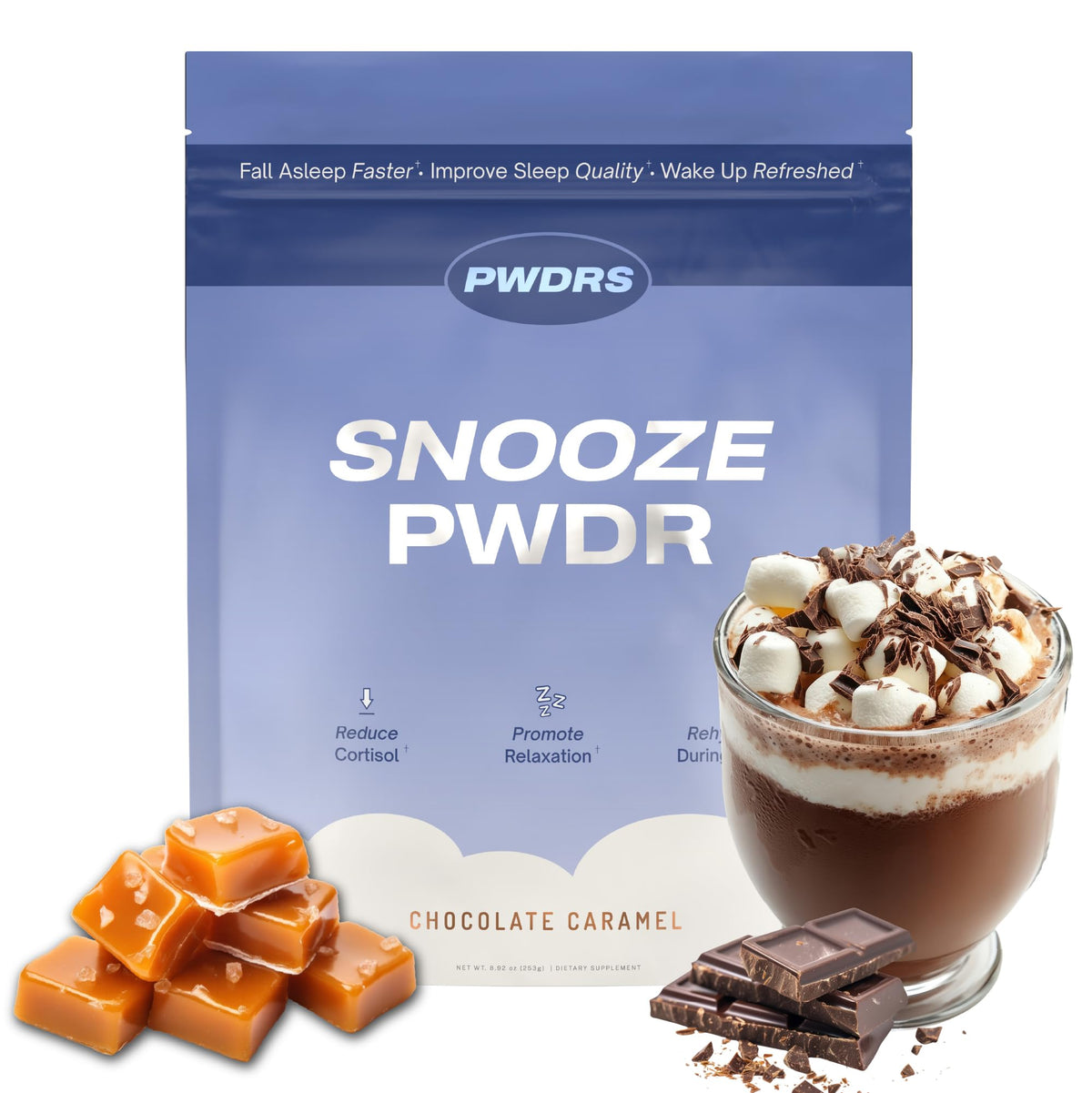 PWDRS SNOOZE PWDR Sleep Supplement 259g front view