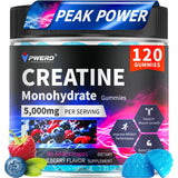 PWERD Creatine Monohydrate Gummies 5000 mg bottle front view