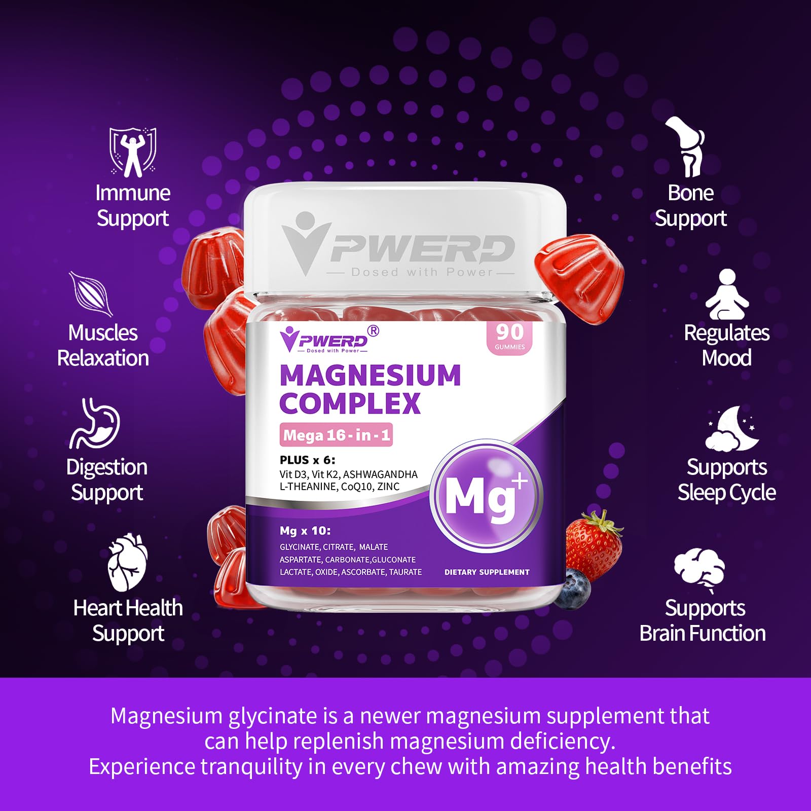 PWERD Magnesium Glycinate Gummies lifestyle scene