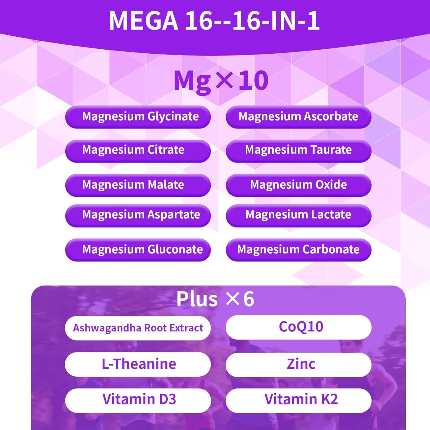 PWERD Magnesium Glycinate Gummies side view of packaging