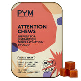 PYM Health Attention Chews front view packaging