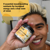 PYM Health Mood B Complete B12 supplement capsules close-up