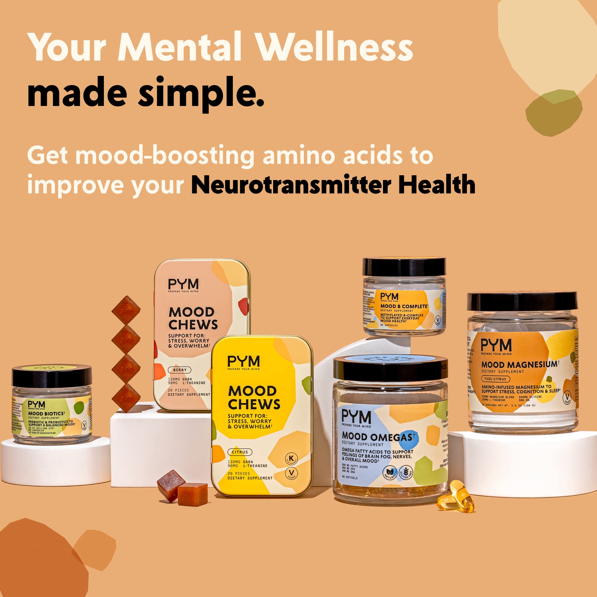 PYM Health Mood B Complete B12 supplement capsules in a hand