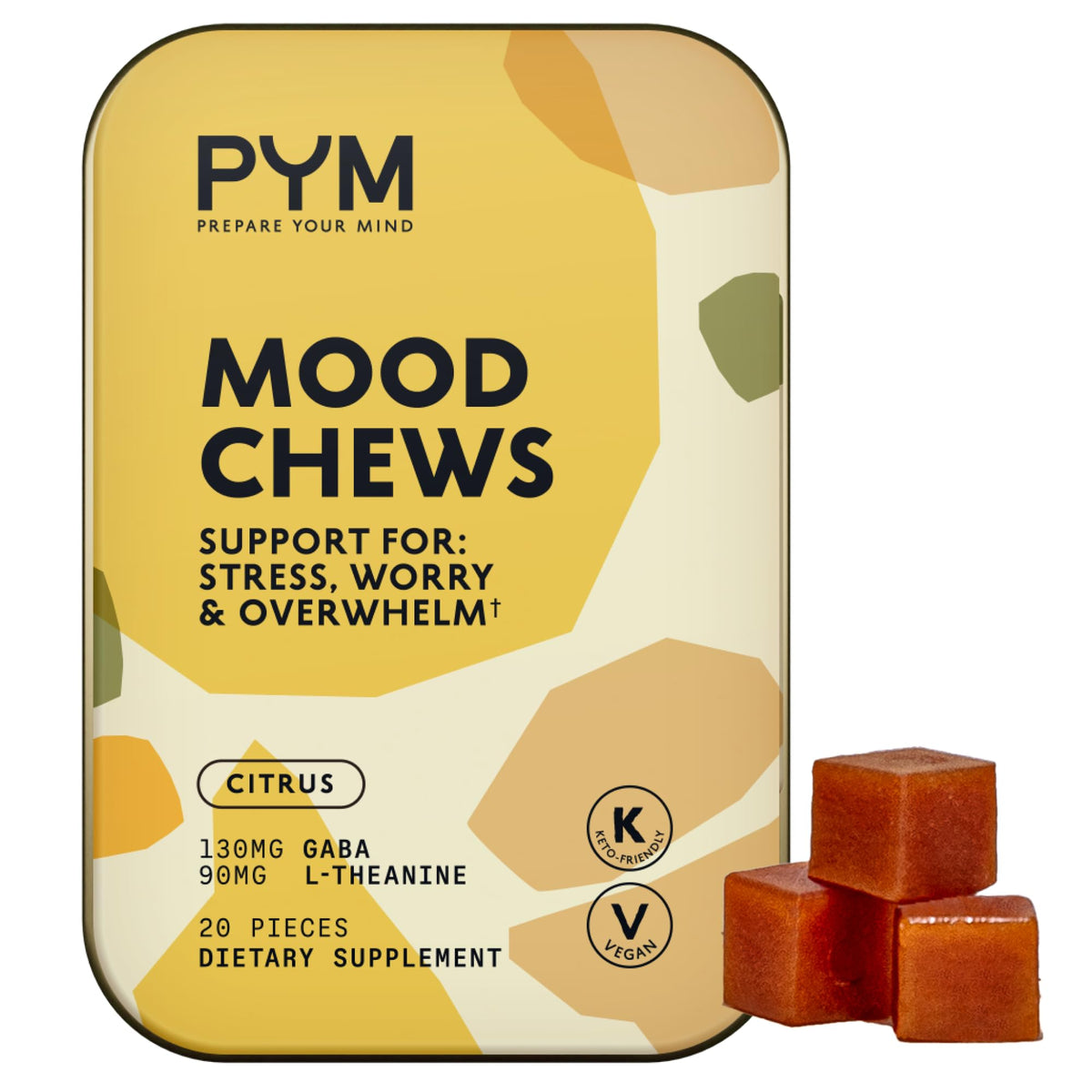 PYM Health Mood Chews front view in packaging
