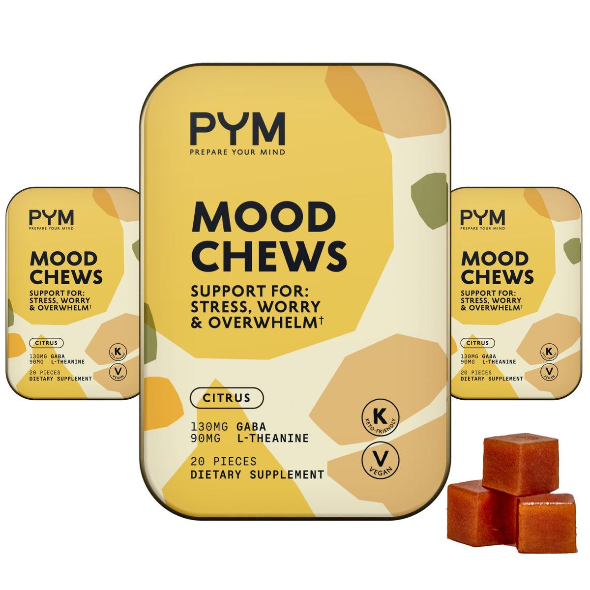 PYM Health Mood Chews front view packaging