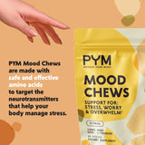 PYM Health Mood Chews in a hand for size reference