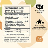 PYM Health Mood Magnesium Powder stick packets display