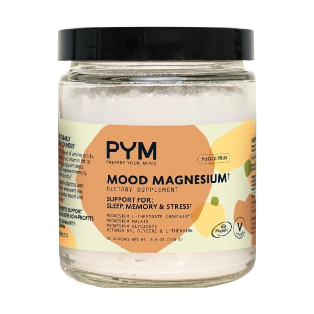 PYM Health Mood Magnesium supplement packaging front view