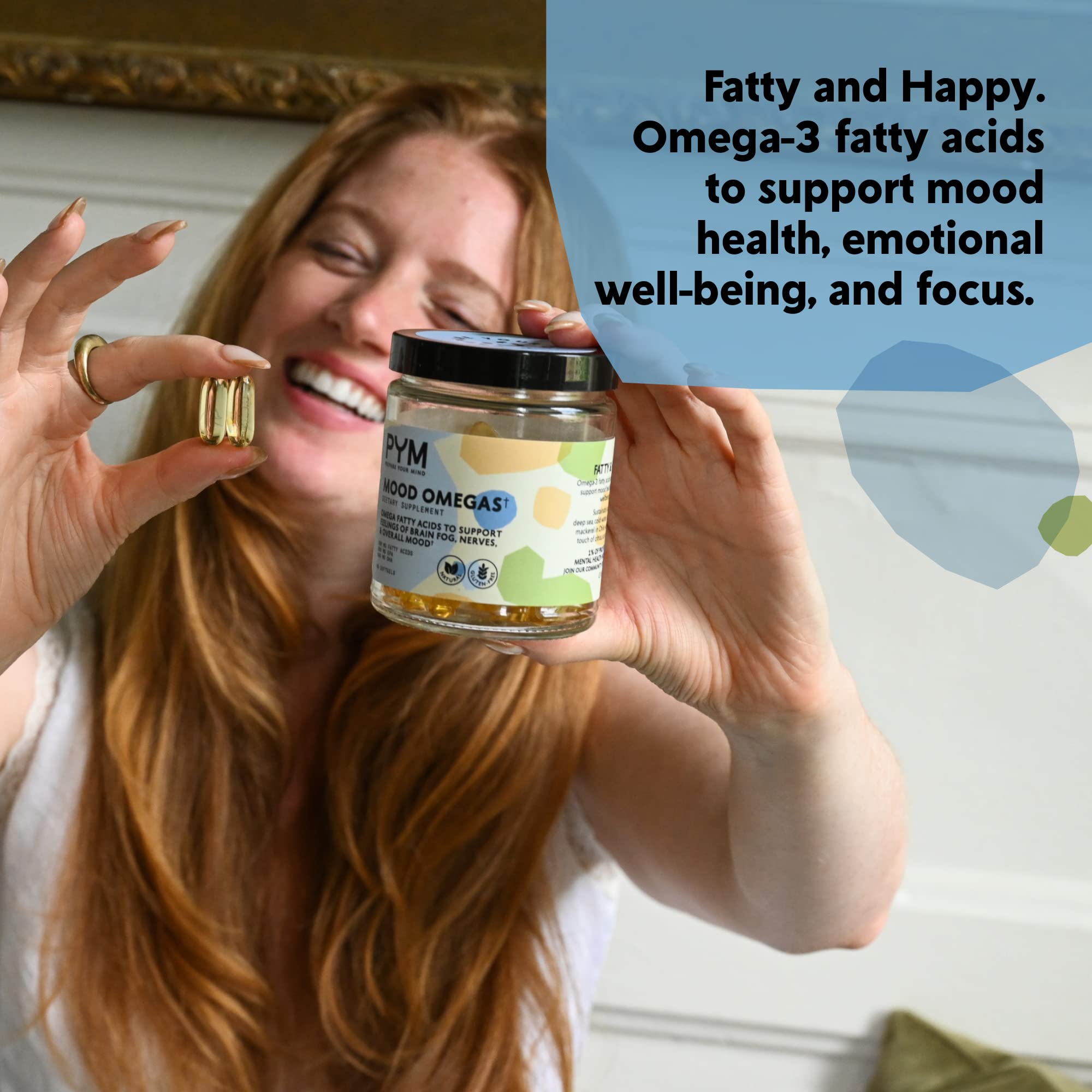 PYM Health Mood Omegas product group with other supplements