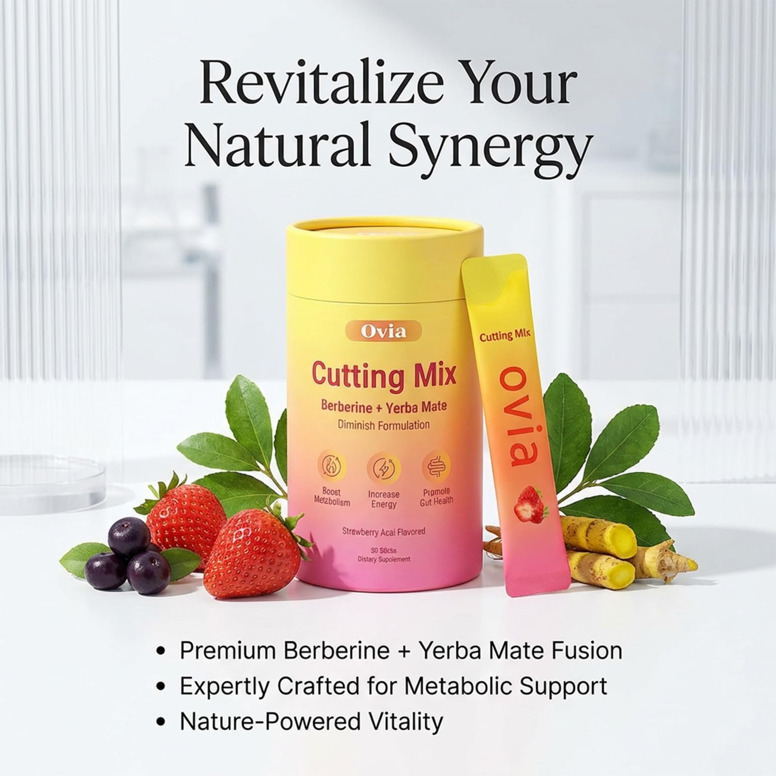 PynkLily Multivitamin Powder lifestyle scene with gym equipment