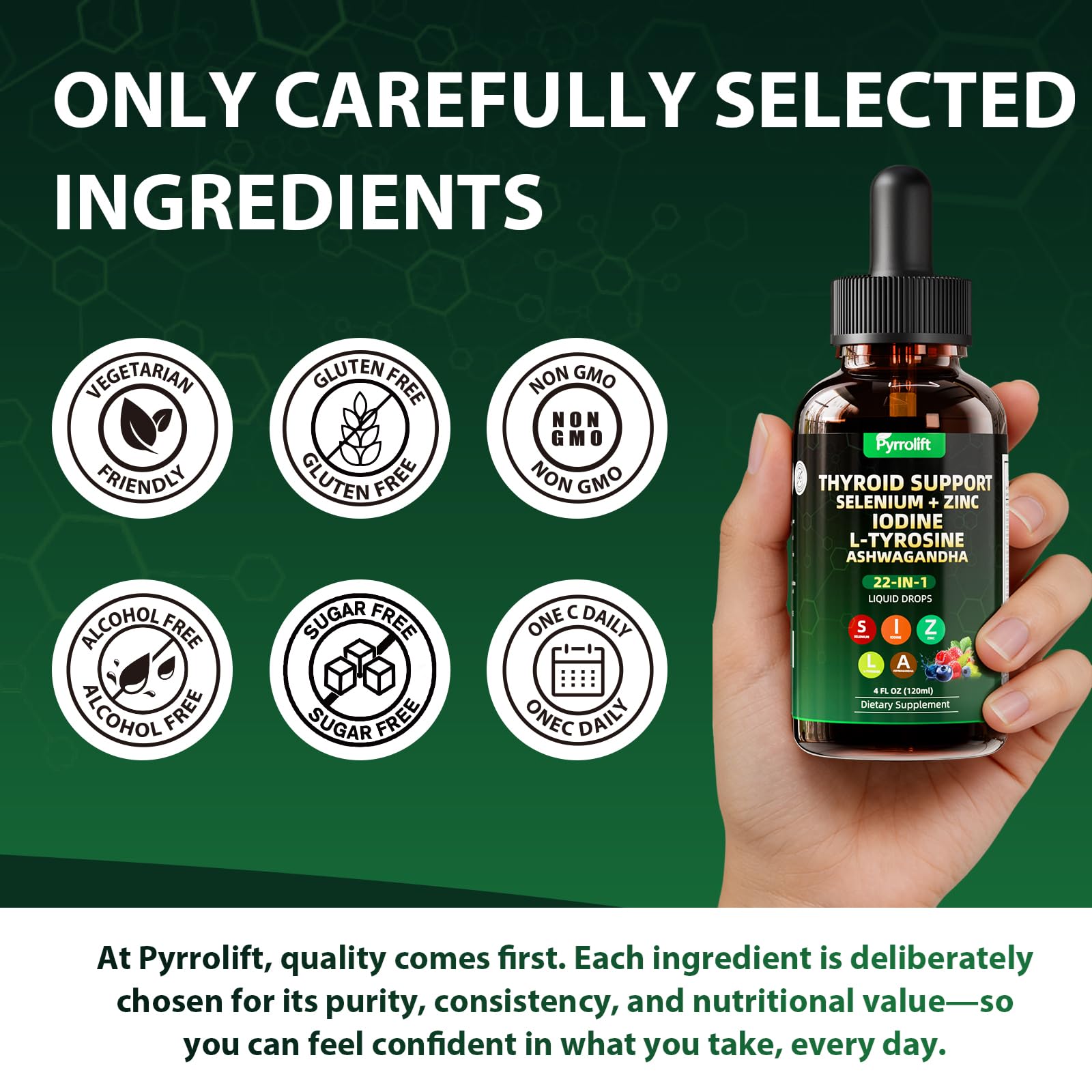 Pyrrolift Thyroid Extract Liquid Drops 120g ingredients list