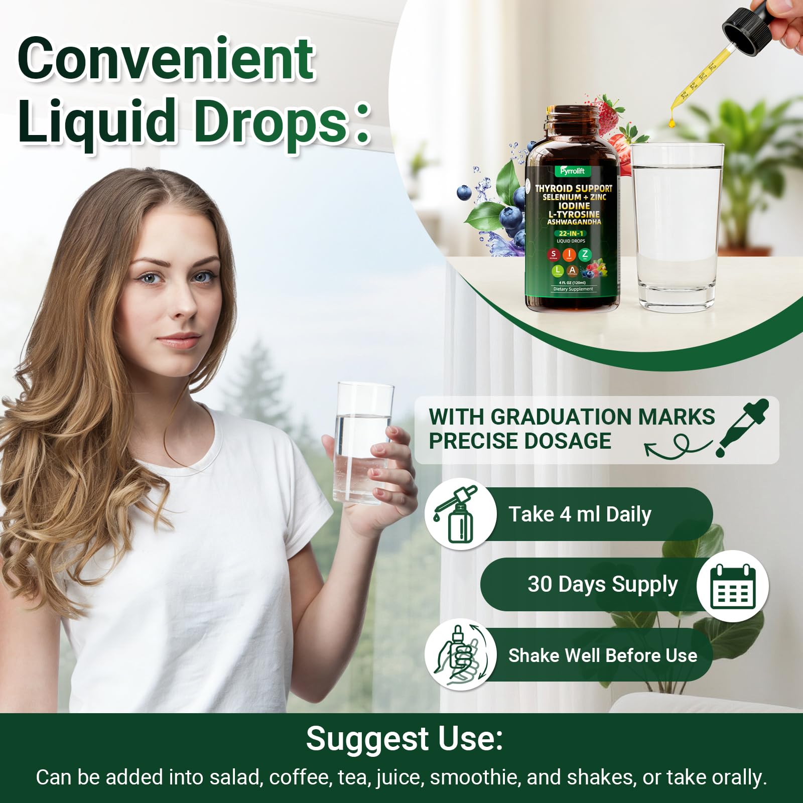 Pyrrolift Thyroid Extract Liquid Drops 120g lifestyle scene