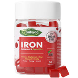 Q'ankyaq Gentle Iron Gummies front view with packaging