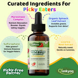 Q'ankyaq Kids Broccoli Sprout Extract Liquid with measuring spoon