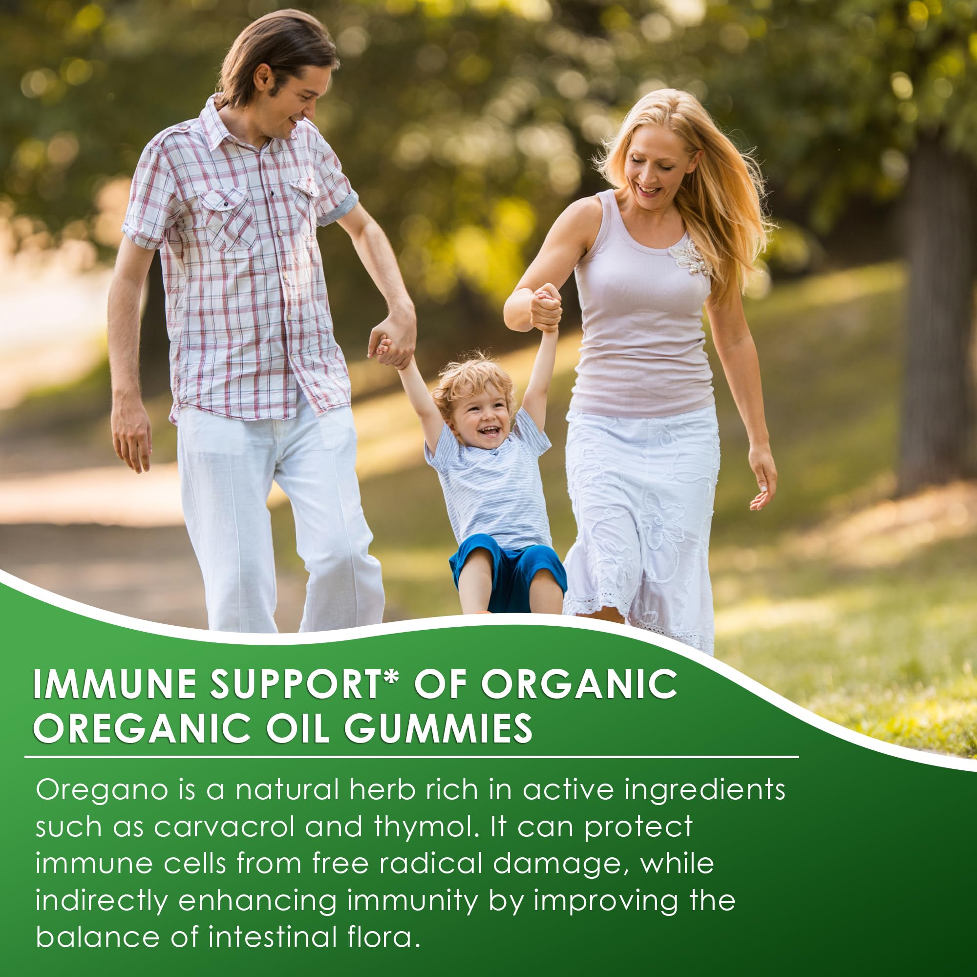 Q'ankyaq Oregano Gummies in a lifestyle setting