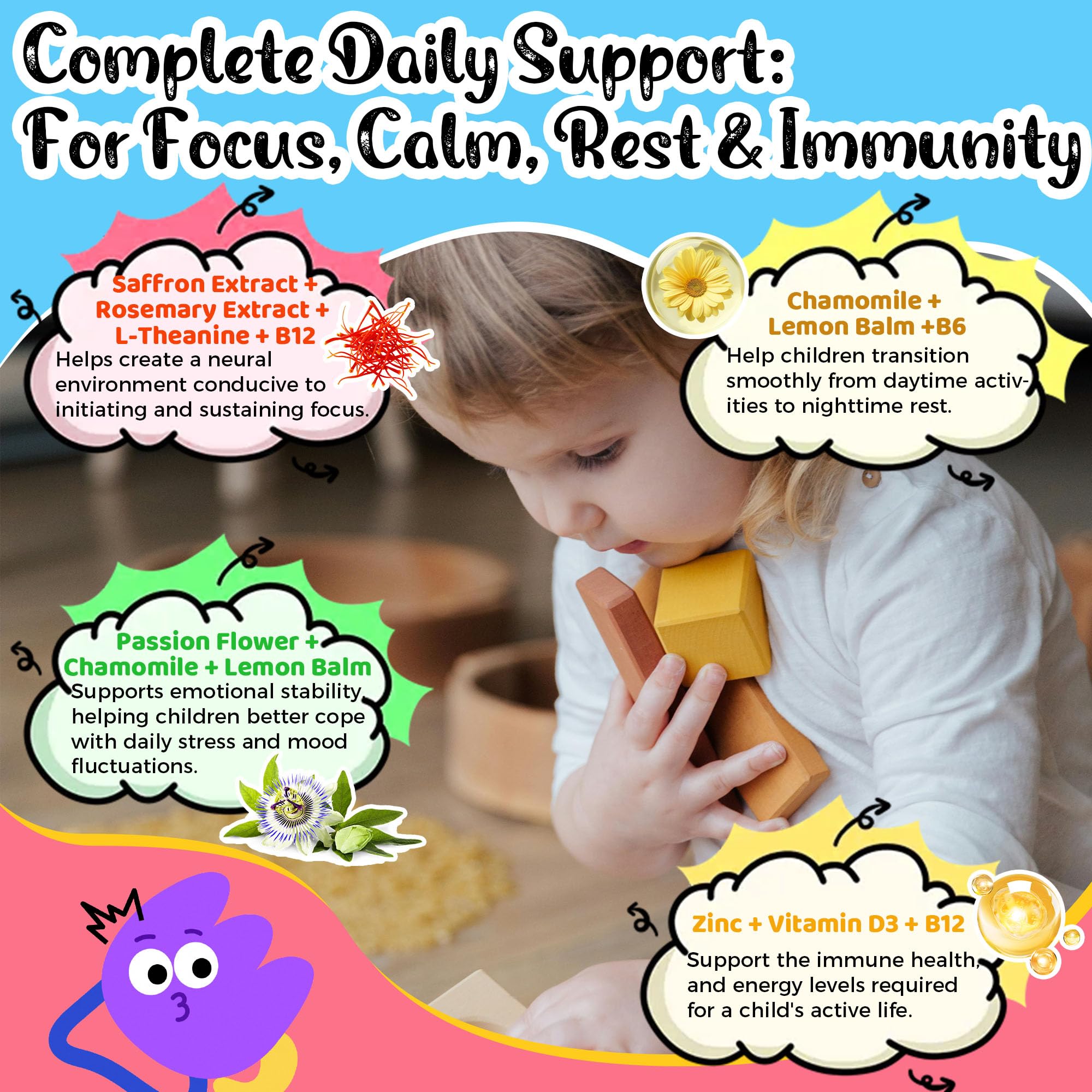 Q'ankyaq Saffron Gummies for Kids nutritional information