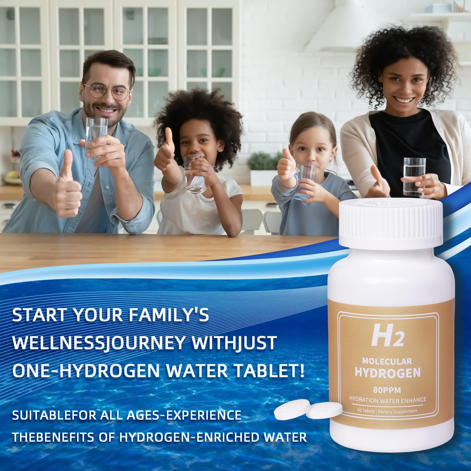 Qanbokey Hydrogen Water Tablets lifestyle image at the gym