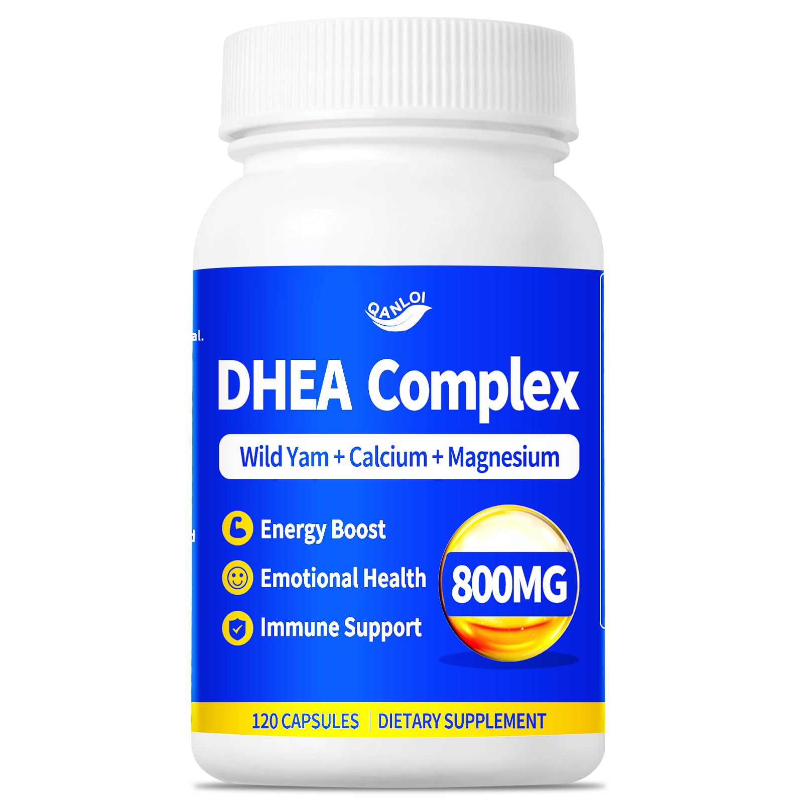QANLOI DHEA Supplement 200mg bottle front view