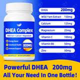 QANLOI DHEA Supplement 200mg capsules close-up