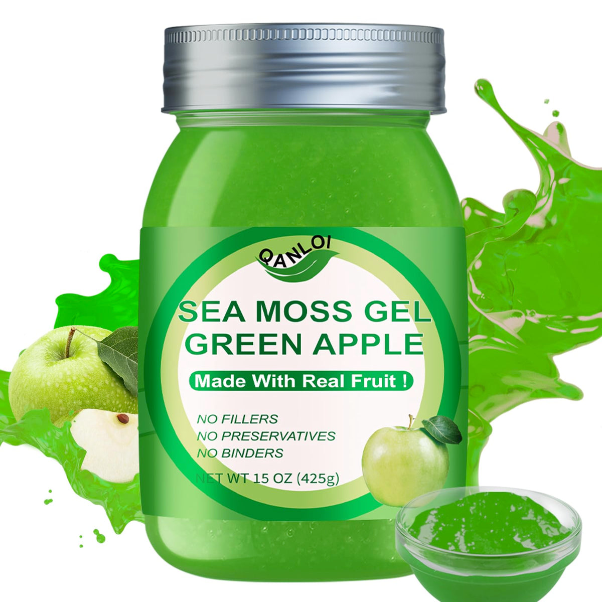 QANLOI Sea Moss Gel 650g front view with packaging