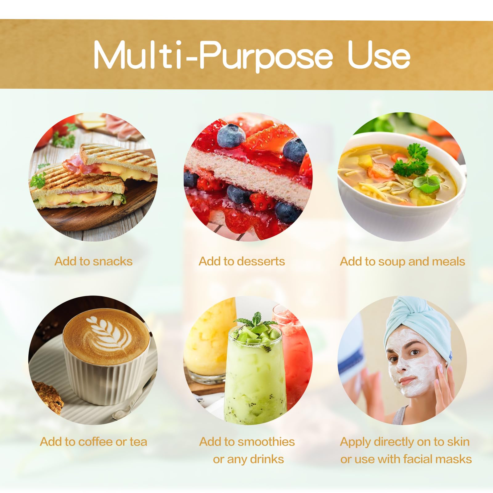 QANLOI Sea Moss Gel 671g packaging details